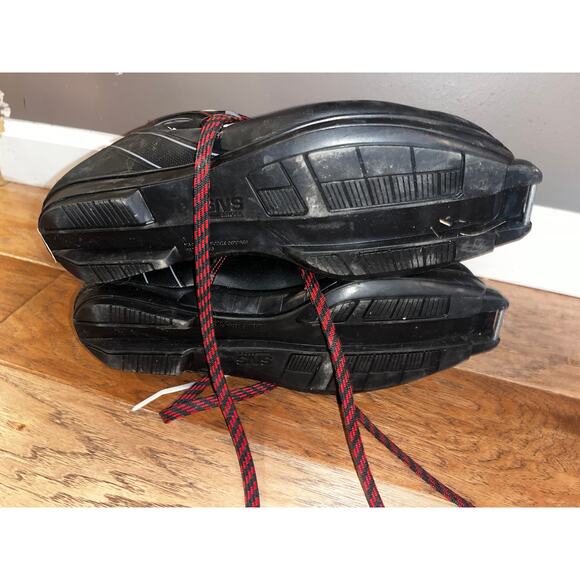 VTG Salomon Black Cross-Country Lace-Up Outdoor Winter Ski Boots Men's EU 46 - Picture 6 of 6